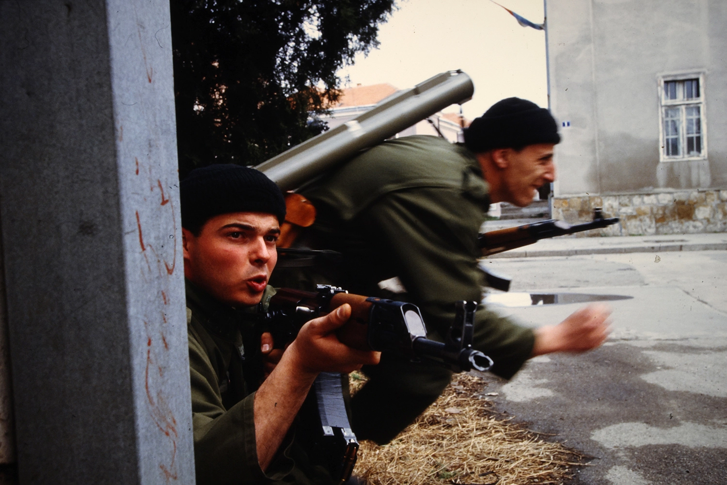 Members of Arkan's Tigers in Bijeljina on April 2, 1992.